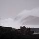 Heavy clouds are seen above Madalena, on Pico Island, on Oct. 2.
